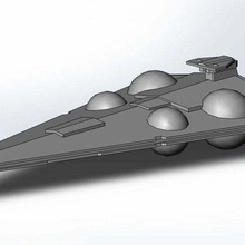 estrella guerras interdictor crucero imperio imperial destructor toy_game_accessories 3d print model - Mito3D