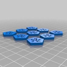 étoile guerres ion jeton x9 Jeu Jeux 3d print model - Mito3D