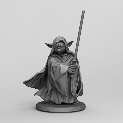 star savaşlar Jedi usta Yoda 3d baskı stl diyorama aksiyon şekil Yazdır model Sith Vader Luke anakin gökyüzü gezgini Kral 3D print model - Mito3D