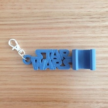 star wars keychain phone stand gadget starwars keyring mobile smartphone cell gift easy supports lucas films movies holder 3d print model - Mito3D