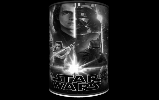 star savaşlar Lamba litofani aydınlatma Led ışık film Yıldız Savaşları Yoda karanlık değer Disney 3d print model - Mito3D