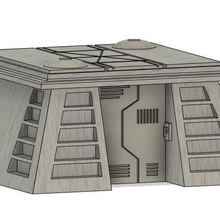 estrella guerras legión edificios juego diorama tatooine mos Eisley jugar edificio puerta 3d print model - Mito3D