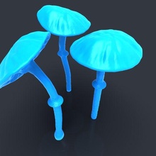 Estrela guerras legião Felucia imenso cogumelo arte brinquedo plantar natureza scifi deco 3d print model - Mito3D