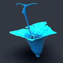 Estrela guerras legião Felucia picher tulipa arte brinquedo plantar natureza scifi deco 3d print model - Mito3D