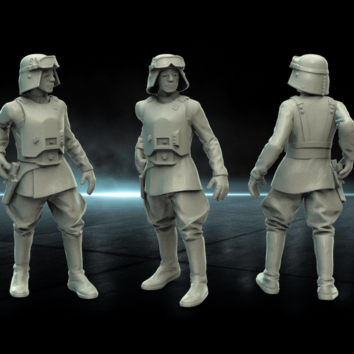star savaşlar lejyon imparatorluk komutan minyatürler savaş oyunu Yoda Vader palpatine Lando asker atst tank Praetorian imparator Jedi Sith droid asiler 3D print model - Mito3D