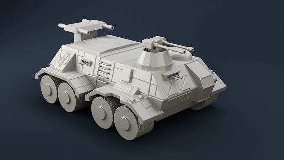 star wars legion mandalorian apc combat vehicle baby yoda grogu tank bounty hunter boba fett rebels clone sith jedi tabletop 28mm miniatures 3d print model - Mito3D