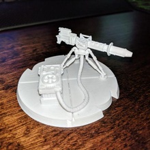 star wars legion scaled web heavy blaster 3d print model - Mito3D