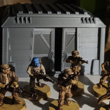 star wars legione terreno - imperiale bunker gioco giocattolo wargame modello di starwars 3d print model - Mito3D