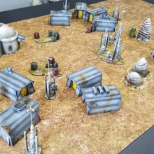 star wars legion terrain - imperial resettlement camp tarkin town game 28mm miniatures miniature wargaming toy 3d print model - Mito3D
