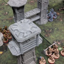 star wars legion terrain - modular watchtower walkways game toy warhammer 40k wargaming wargame wargames starwars scifi miniatures miniature 3d print model - Mito3D