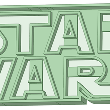 star wars logo cookie cutter tool 3d print model - Mito3D