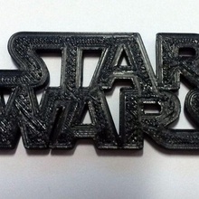 star wars logo keychain jewelry 3d keychains 3d print model - Mito3D