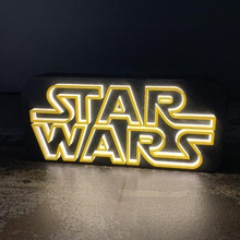 logo de star wars lâmpada a arte led tira logotipo starwars sinais logotipos 3d print model - Mito3D