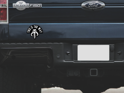 stella guerre mandaloriano modo macchina camion decalcomania 3d print model - Mito3D