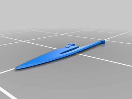 star wars mandalorian vibro-knife - joined blade 3d print model - Mito3D
