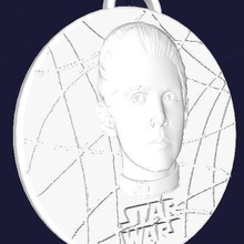 star wars medalhão - a princesa leia jóias pingente 3d print model - Mito3D