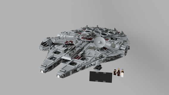 star wars millenium falcon ucs 10179 2007 star wars millenium falcon millenium falcon ucs 2007 bricks minifigures space spaceship kessel parsec han solo ultimate collector series model 10179  3d print model - Mito3D