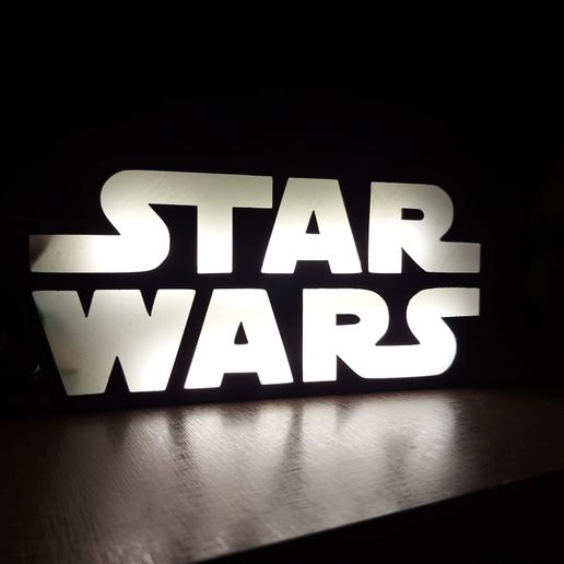 estrella guerras noche ligero bricolaje diy Arte decoración lámpara 3D print model - Mito3D