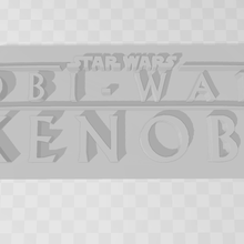 star savaşlar obi bitik Kenobi logo 3d print model - Mito3D