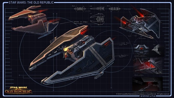 Star Kriege alt Republik Sith Schiff Fahrzeuge 3d print model - Mito3D