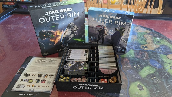 star wars outer rim unfinished business expansion board game box insert organizer boardgame boardgames inserts outerrim starwars 3d print model - Mito3D