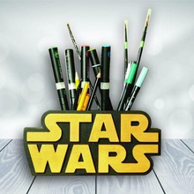 star wars porta-lápis a casa titular caneta lápis office 3d print model - Mito3D