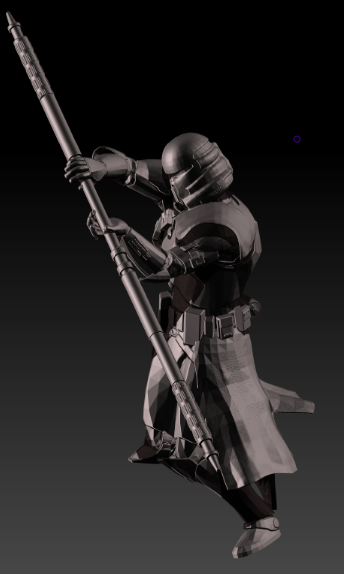 Estrela guerras purga Soldado elétrico funcionários clone inquisidores Império Alto poli livre 3D print model - Mito3D
