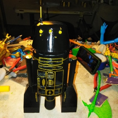 star wars-r5-j2 imperial astromech droid verschiedene 3D print model - Mito3D