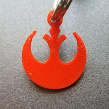 star wars rebel alliance keychain art badge logo rebellion starwars symbol 3d print model - Mito3D