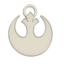 star wars rebel alliance keychain fashion key ring 3d print model - Mito3D