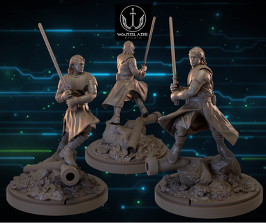 Star Kriege Bruchpunkt Anakin vorausgesetzt inbegriffen Luke vader Yoda Miniatur 3d print model - Mito3D