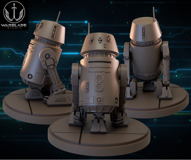 Estrela guerras ruptura astro andróide pré suportado incluído jogos anakin Lucas Vader yoda miniatura 3d print model - Mito3D