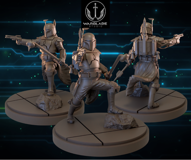 star savaşlar kırılma noktası Boba önceden desteklenen dahil anakin Luke Vader Yoda minyatür 3d print model - Mito3D