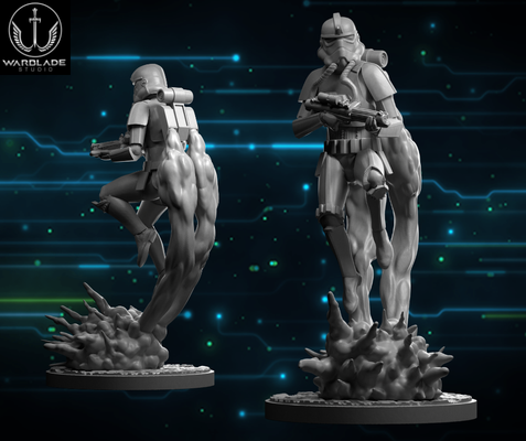 star kriege bruchpunkt jet soldat vorausgesetzt inbegriffen spiel anakin luke vader yoda miniatur 3d print model - Mito3D