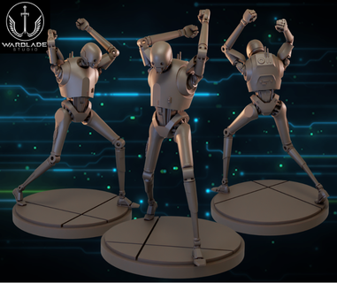 Estrela guerras ruptura k2so pré suportado incluído jogos anakin Lucas Vader yoda miniatura 3d print model - Mito3D