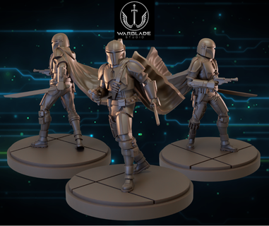 star savaşlar kırılma noktası mandaloryalı önceden desteklenen dahil anakin Luke Vader Yoda minyatür 3d print model - Mito3D