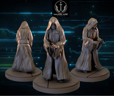 Estrela guerras ruptura palpatine pré suportado incluído anakin Lucas Vader yoda miniatura 3d print model - Mito3D
