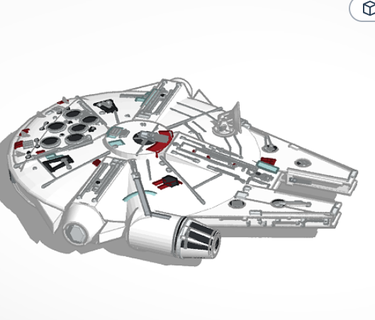 star savaşlar gemi güzel oyuncak 3d print model - Mito3D