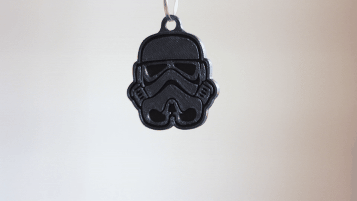star wars storm trooper keychain starwars stormtrooper sith jedi clone keychains easy gift no supports return of keyring 3d print model - Mito3D
