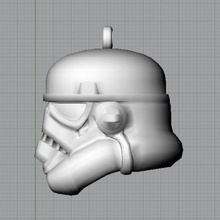 star wars stormtrooper helmet key ring gadget starwars stormstrooper toy disney miniature 3d print model - Mito3D