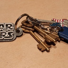 star wars text key chain keychains 3d print model - Mito3D