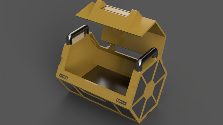 Star Kriege thematisch Lager Box versteckt Abteil Gadget Requisiten Gadgets Droide Sith Jedi 3D print model - Mito3D