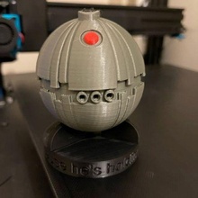 star wars thermal detonator stand darth vader boba fett 3d print model - Mito3D