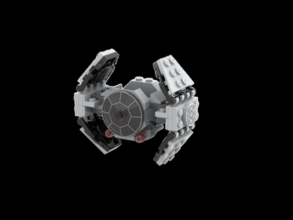star wars tie advanced prototype microfighter 75128 minifigure empire micro fighter bricks 2016 model game render space spaceship starship 3d print model - Mito3D