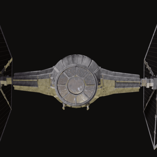 star wars tie fighter game blender-279 space-craft dart tie-fighter sf scifi ship movie military aircraft starwars spaceship space 3D print model - Mito3D