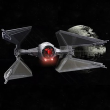 star wars tie interceptor très détaillées entièrement imprimables cockpit entretoises trappe d'instructions jeu de l'empire fighter 3d print model - Mito3D