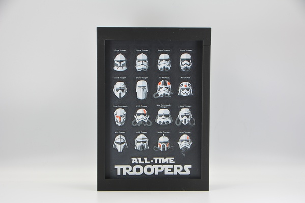 star wars trooper helmets hueforge starwars troopers stormtroopers frame wall mountable 3d print model - Mito3D