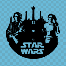 Estrela guerras v2 relógio parede lucasfilms Jedi darth Vader anakin Skywalker 3d print model - Mito3D