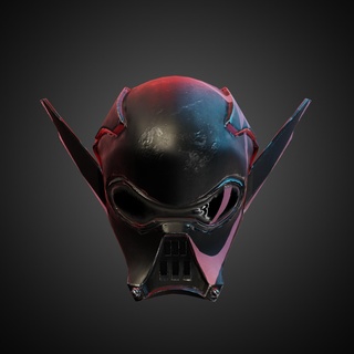 Estrela guerras visões capacete cosplay 3d impressão modelo tv series sith brinquedo miniatura cosplayer arte réplica imprimível Jedi star wars darth Vader mandaloriano 3d print model - Mito3D