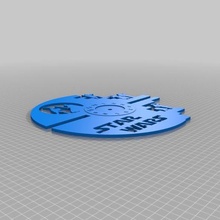star wars wall clock solid 4-parts sliced 3d print model - Mito3D